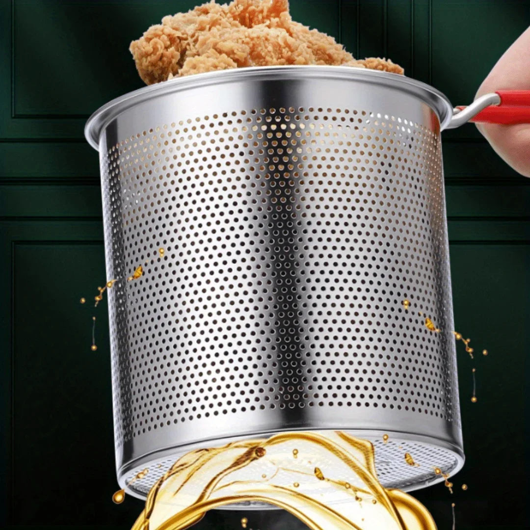 GoldenFry™ - Stainless Steel Deep Frying Pot for Crispy Perfection