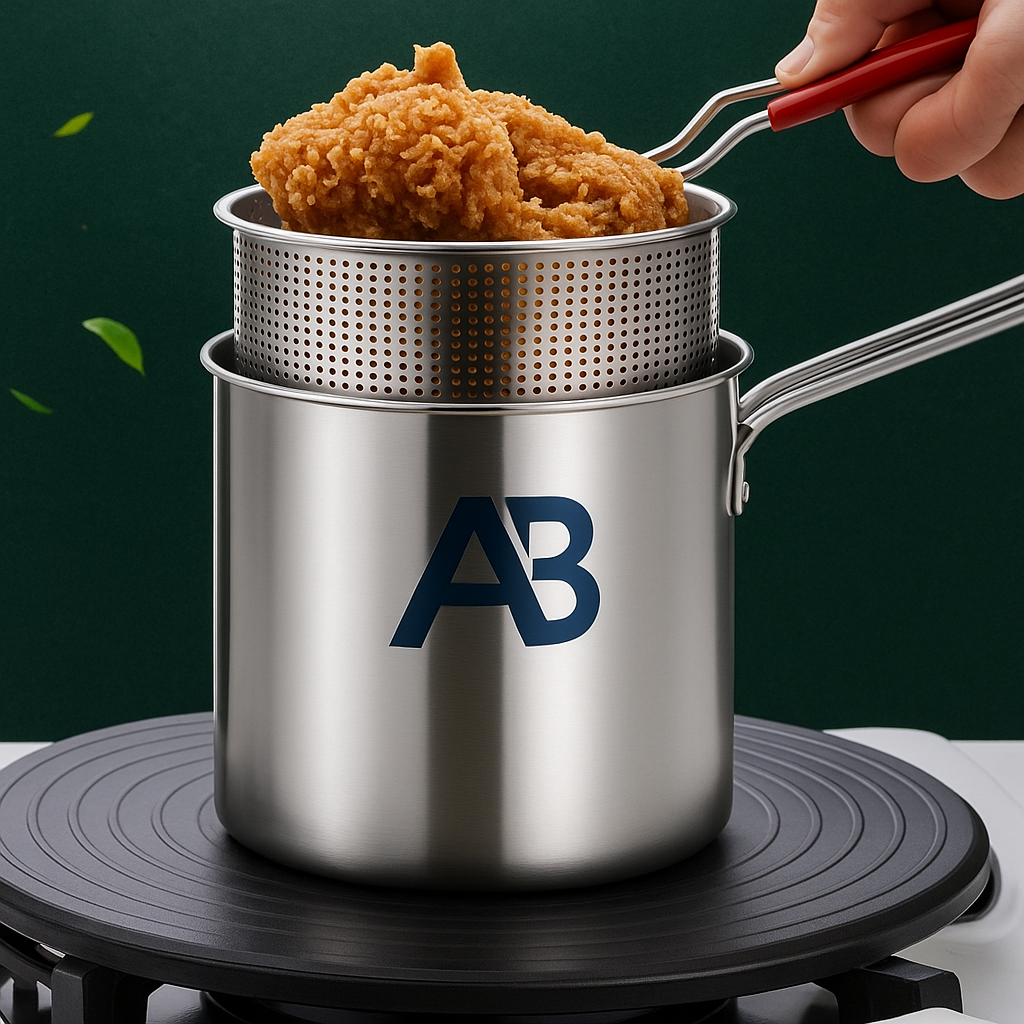 GoldenFry™ - Stainless Steel Deep Frying Pot for Crispy Perfection